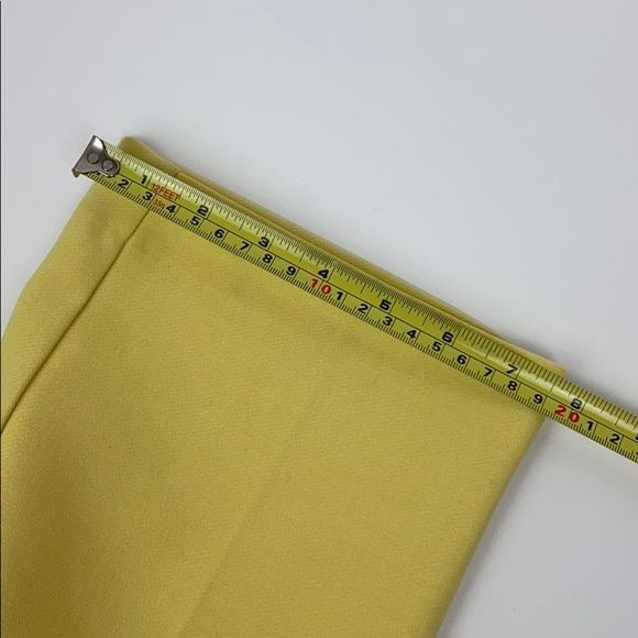 LOFT Marisa Yellow Trouser Cropped Work Pants 14 - Picture 8 of 10